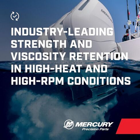 MERCURY 10W-30 4-Stroke Full Synthetic Marine Engine Oil, 1 Gallon - 8M0173224 in Kuwait