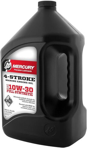 MERCURY 10W-30 4-Stroke Full Synthetic Marine Engine Oil, 1 Gallon - 8M0173224 in Kuwait