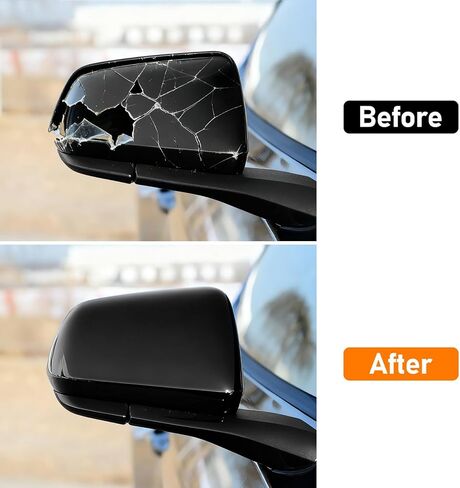 Moonlinks Compatible with 2015 2016 2017 2018 2019 2020 2021 2022 2023 2024 2025 Ford Mustang Right Passenger Side Mirror Cover,Glossy Black Right Side Clip-on Mirror Cap Replace for FR3Z-17D742-AAPTM in Kuwait