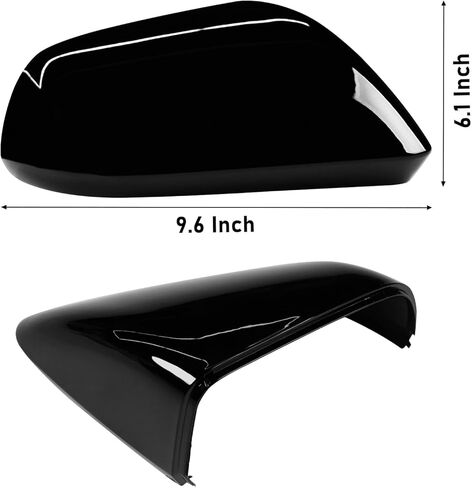 Moonlinks Compatible with 2015 2016 2017 2018 2019 2020 2021 2022 2023 2024 2025 Ford Mustang Right Passenger Side Mirror Cover,Glossy Black Right Side Clip-on Mirror Cap Replace for FR3Z-17D742-AAPTM in Kuwait