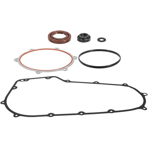Clutch Primary Cover Gasket Mainshaft Seal Replacement Parts Kit Fit for Harley Davidson Softail Dyna Fat Boy Blackline Breakout Night Train Cross Bones Made 2006-2017 in Kuwait