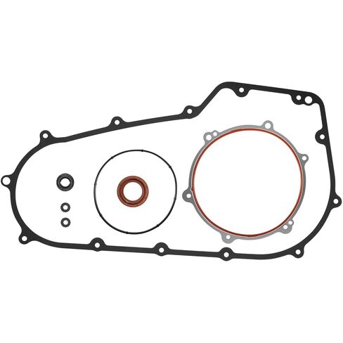 Clutch Primary Cover Gasket Mainshaft Seal Replacement Parts Kit Fit for Harley Davidson Softail Dyna Fat Boy Blackline Breakout Night Train Cross Bones Made 2006-2017 in Kuwait