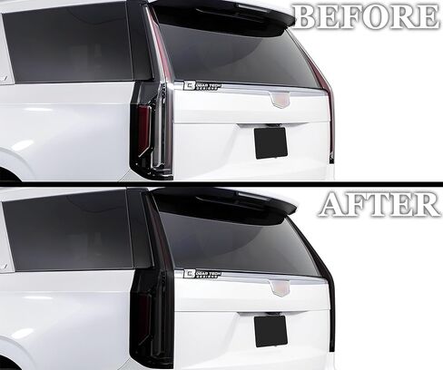 BOGAR TECH DESIGNS Full Headlight Taillight Tint Kit Compatible with Cadillac Escalade (ESV) 2021-2024, Dark Smoke in Kuwait