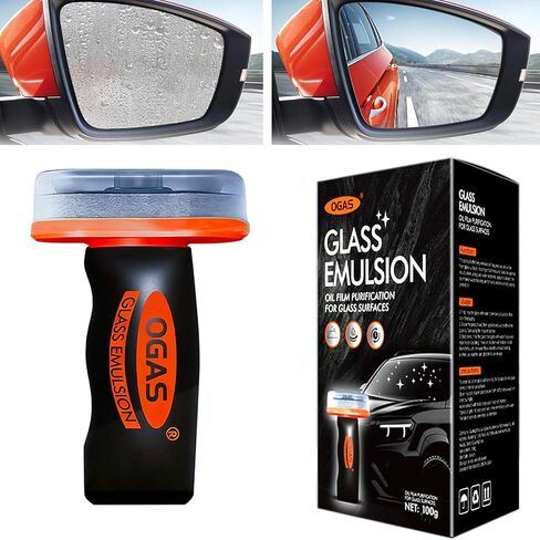 Windshield Cleaner Tool for Automotive Windshield, Window Cleaner Glass Oil Film Cleaner for Car Window Mirror Improve Windshield Clarity and Visibility for Safe Driving (1) in Saudi Arabia