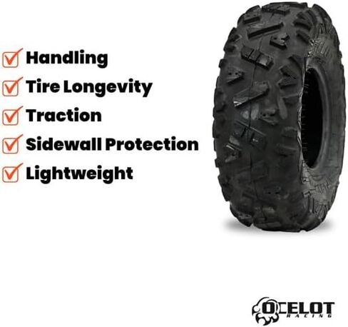 إطار Ocelot Knight 19 x 7-8 ATV/UTV لجميع التضاريس - جر وتحكم استثنائي | مقاومة للثقب والتآكل | قبضة مثالية لتعزيز القدرة على المناورة على الطرق الوعرة in Kuwait