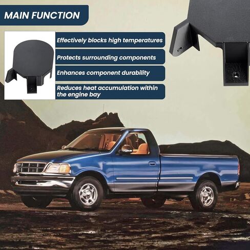 غطاء كابل جسم الخانق متوافق مع 1987-1997 F150 F250 F350 برونكو 5.0L 5.8L V8 كابل الخانق درع الحرارة يستبدل E9TA-9E766-AA in Kuwait