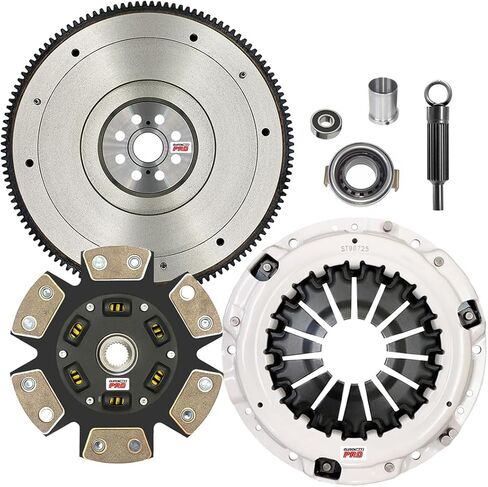 طقم القابض ClutchMaxPRO Sport Stage 2 مع طقم كم مع دولاب الموازنة متوافق مع Saab 2006 9-2X 2005-2017 Baja Forester Impreza WRX Legacy GT Outback WRX 2.0L 2.5L EJ255 FA20F (CP15126HDCFW-ST3) in Kuwait