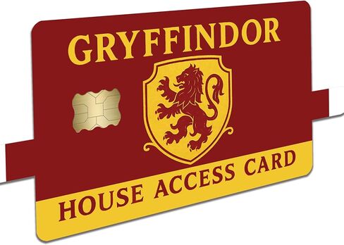 Wizard House Griffin Access Card – Credit Card Skin Sticker Cover Decal Wrap 2-Pack – Fantasy School Crest Series in Saudi Arabia