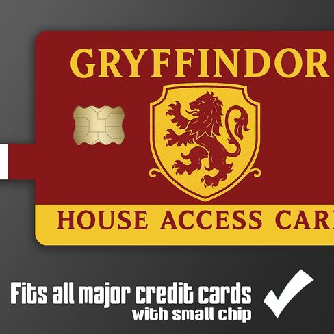 Wizard House Griffin Access Card – Credit Card Skin Sticker Cover Decal Wrap 2-Pack – Fantasy School Crest Series in Saudi Arabia