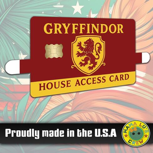 Wizard House Griffin Access Card – Credit Card Skin Sticker Cover Decal Wrap 2-Pack – Fantasy School Crest Series in Saudi Arabia