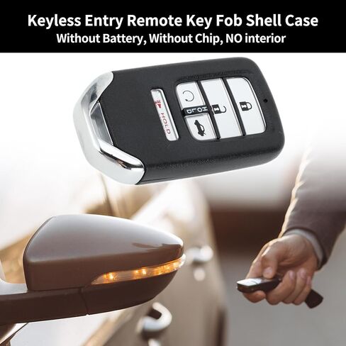 X AUTOHAUX Key Shell Case Keyless Entry Remote Key Fob Replacement Case for Honda Accord Civic CR-V CRV Pilot EX-L Touring 2015-2019 5 Buttons in Kuwait