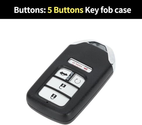 X AUTOHAUX Key Shell Case Keyless Entry Remote Key Fob Replacement Case for Honda Accord Civic CR-V CRV Pilot EX-L Touring 2015-2019 5 Buttons in Kuwait