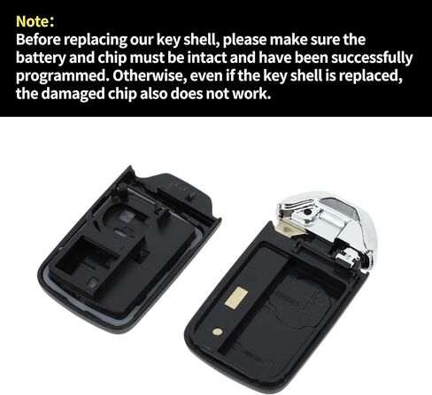 X AUTOHAUX Key Shell Case Keyless Entry Remote Key Fob Replacement Case for Honda Accord Civic CR-V CRV Pilot EX-L Touring 2015-2019 5 Buttons in Kuwait