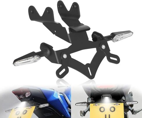 2025 MT09 Fender Eliminator LED مؤشر بدوره إشارة مجموعات متوافقة مع 2024-2026 FZ09 MT09 MT-09 SP YZF-R9 R9 الذيل الخلفي مرتب لوحة ترخيص حامل قوس مع ضوء LED in Kuwait