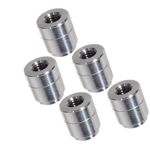 5pc Aluminum 3/8"-16 Weld On Bung Female Nut Threaded Insert Weldable Inch 3/8" in Kuwait