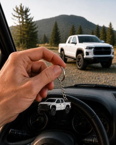 Colorado Metal Keychain - Compatible with Chevy Colorado Accessories and others Toy Truck Gifts Men Key Fob in Saudi Arabia