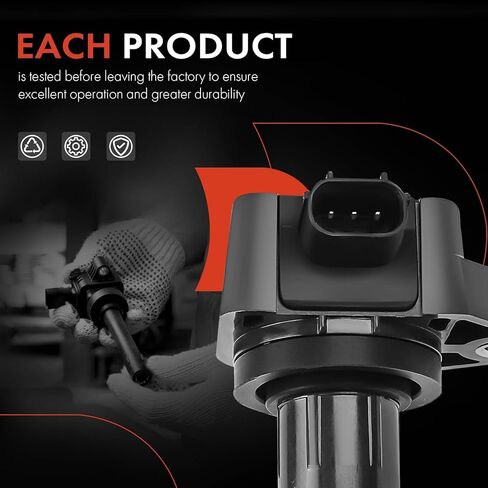 A-Premium Engine Ignition Coil Pack Compatible with Honda Pilot 2009-2015, Ridgeline 2009-2014 & Acura MDX 2010-2013, RDX 2013-2015, ZDX 2010-2013, 3.7L 3.5L in Kuwait