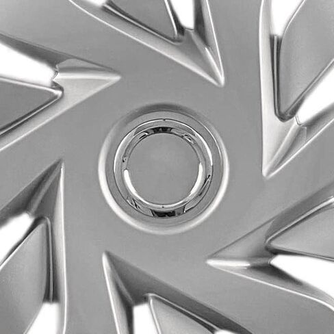 Premium Quality 15 inch Silver Hubcaps to fit 2012 2013 2014 2015 2016 2017 2018 & 2019 Fiat 500 and 2015 2016 & 2017 Honda Fit (Set of 4) 55098AMS-SET in Saudi Arabia