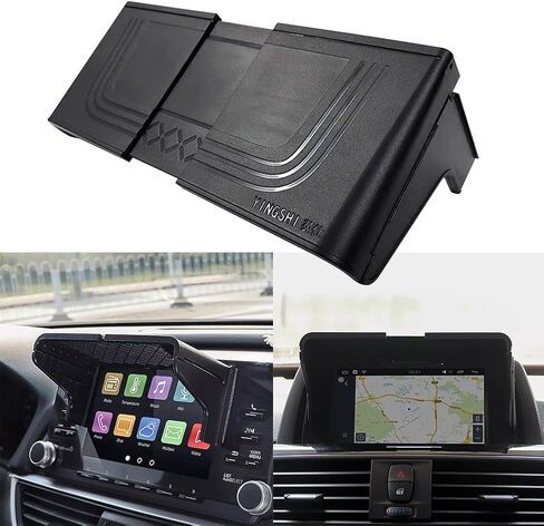 GPS Navigator Sun Shade Visor for 7-12 Inch Car Screen, Anti-Glare Vision Protector Compatible with Universal Fit, Black Plastic in Kuwait