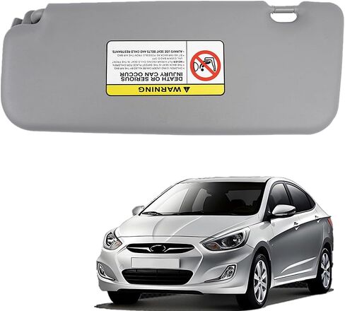 Front Right Passenger Side Gray Sun Visor Replacement for Hyundai Accent 1E 2011-2015 85220-1R000 852201R000 in Kuwait