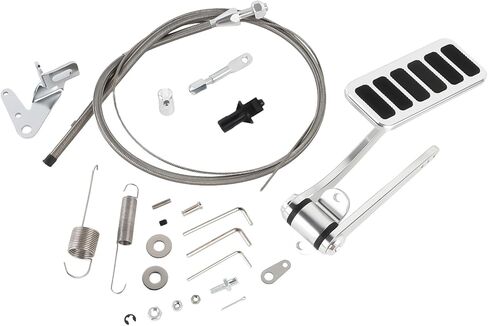 Universal Aluminum Throttle Pedal with 24" Sleeve, Stainless Steel Braided, 36" Throttle Cable Kit and Cable & Carb Bracket in Saudi Arabia