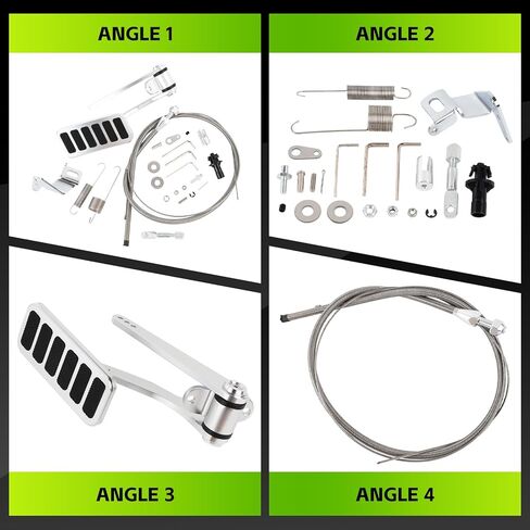 Universal Aluminum Throttle Pedal with 24" Sleeve, Stainless Steel Braided, 36" Throttle Cable Kit and Cable & Carb Bracket in Saudi Arabia