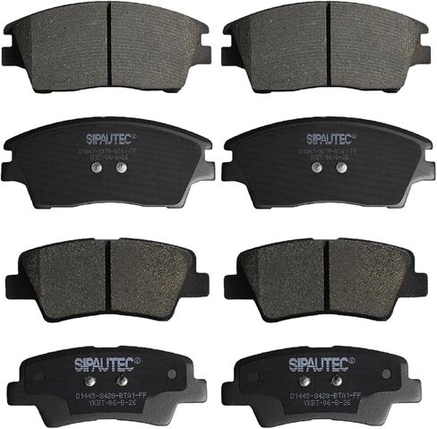 SIPAUTEC-Premium Ceramic Brake Pads,Front and Rear 4-Wheel Set Fit For For Hyundai Tucson 2016 2017 2018 2019 2020 2021,For Kia Sportage 2017-2022 in Saudi Arabia