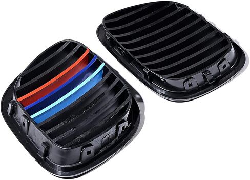 Glossy Black M-Color Front Kidney Grille Compatible with 1995–2002 BMW Z3 1.8–3.0i Z3M 2-Door – Replacement Pair for 51138397503, 51138412950 in Saudi Arabia