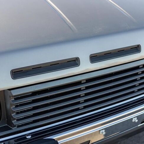3-Piece Black Hood Vent Grille Insert Set Compatible with 1986-1992 Nissan D21 Hardbody Pickup Truck, Front Bonnet Air Vent Cover Replacement in Saudi Arabia
