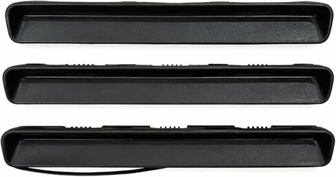 3-Piece Black Hood Vent Grille Insert Set Compatible with 1986-1992 Nissan D21 Hardbody Pickup Truck, Front Bonnet Air Vent Cover Replacement in Saudi Arabia