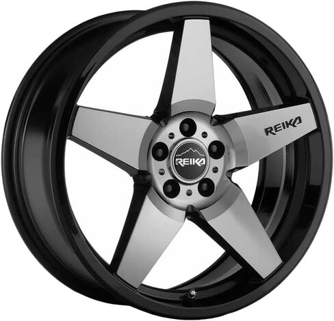 Reika R15 Seeker 17x7 5x100 +15mm Black/Machined Wheel Rim 17" Inch R15770151007F in Saudi Arabia