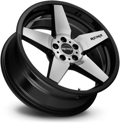 Reika R15 Seeker 17x7 5x100 +15mm Black/Machined Wheel Rim 17" Inch R15770151007F in Saudi Arabia