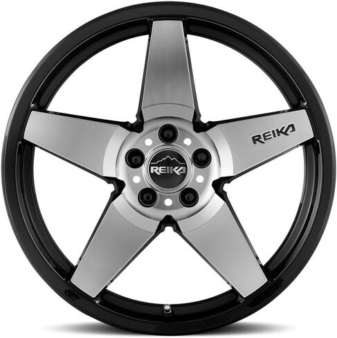 Reika R15 Seeker 17x7 5x100 +15mm Black/Machined Wheel Rim 17" Inch R15770151007F in Saudi Arabia