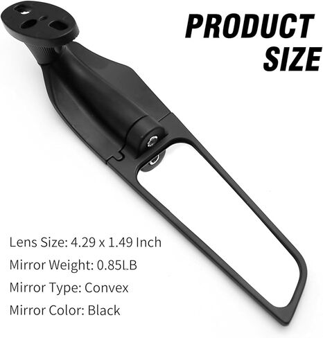Saihisday Motorcycle Rear view Mirrors Black with Double Rotating Side Mirror Replacement for Suzuki GSXR 600 750 1000 for Honda CBR 250R 300R 500R for Kawasaki Ninja 300 400r ZX6R ZX10R ZX12R ZX14R in Saudi Arabia