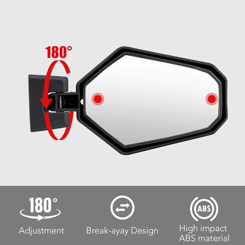 AUPOWER Side Mirrors for 2021-2026 Can-Am Commander,2018-2026 Can-Am Maverick Trail Sport 1000R MAX Accessories, Adjustable Folding Break Away Rear View Mirror, Replace OEM#715003639 in Kuwait