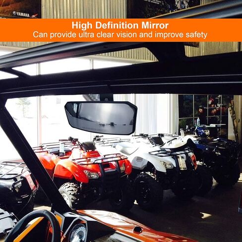 مرآة الرؤية الخلفية UTV، مرايا الرؤية الخلفية المركزية تناسب Polaris Ranger 500 570 900 XP 1000 XP Can Am Maverick X3 2015-2021 in Kuwait