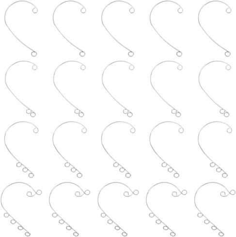 UNICRAFTALE 120 قطعة 4 نمط لتقوم بها بنفسك الأذن الكفة وأقراط التفاف 316 الفولاذ المقاوم للصدأ 2-6 حلقة 55-59 مللي متر غير مثقوب 4 مللي متر ثقب للنساء in Kuwait