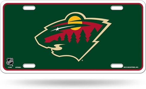 Minnesota Wild Metal Tag License Plate Premium Aluminum Novelty in Kuwait