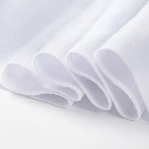 White Felt Sheets 1.4mm Thick/ 36" x 36" Soft Felt Fabric Sheet by The Yard Large Craft Felts Roll for DIY Sewing Patchwork in Kuwait