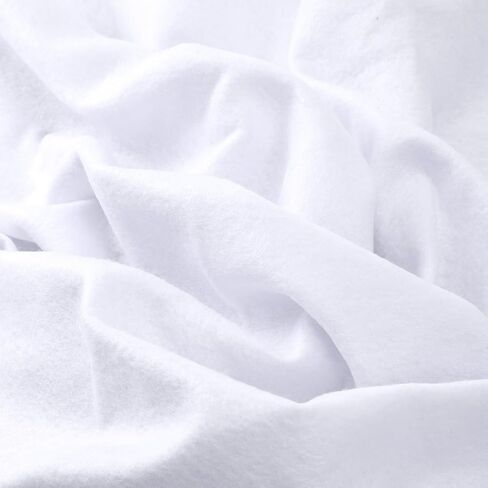 White Felt Sheets 1.4mm Thick/ 36" x 36" Soft Felt Fabric Sheet by The Yard Large Craft Felts Roll for DIY Sewing Patchwork in Kuwait