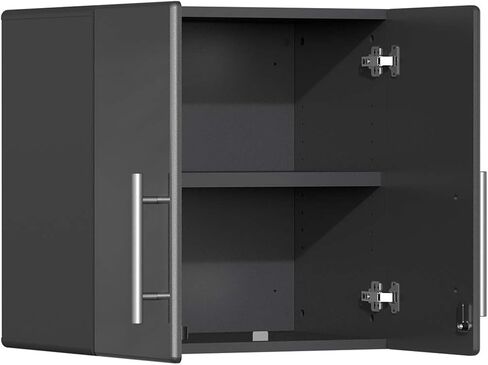 Ulti-MATE UG22051G 5-Piece Garage Cabinet Kit with Channeled Worktop in Graphite Grey Metallic in Saudi Arabia