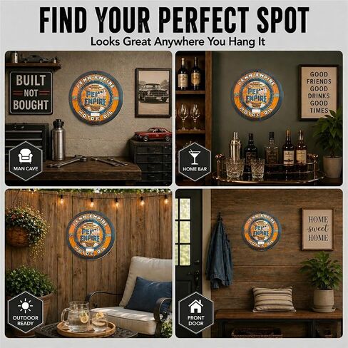 Penn-Empire Motor Oil Empire Motor Works Oil City Pennsylvania Petroleum Products Reproduction Car Company Garage Signs Metal Vintage Style Decor Metal Tin Aluminum Round Sign Home Decor 3" 3 Pack in Saudi Arabia