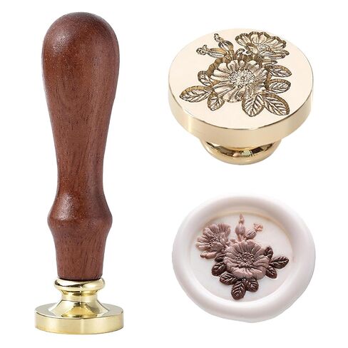 Strawberry Wax Seal Stamp, Botanical Fruit & Flower Sealing Stamp with Leaves & Berries, Vintage Floral Wax Stamp for Letters, Journals in Saudi Arabia