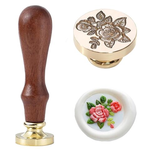 Strawberry Wax Seal Stamp, Botanical Fruit & Flower Sealing Stamp with Leaves & Berries, Vintage Floral Wax Stamp for Letters, Journals in Saudi Arabia