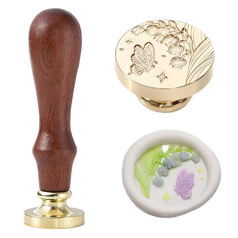 Strawberry Wax Seal Stamp, Botanical Fruit & Flower Sealing Stamp with Leaves & Berries, Vintage Floral Wax Stamp for Letters, Journals in Saudi Arabia