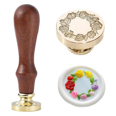 Strawberry Wax Seal Stamp, Botanical Fruit & Flower Sealing Stamp with Leaves & Berries, Vintage Floral Wax Stamp for Letters, Journals in Saudi Arabia