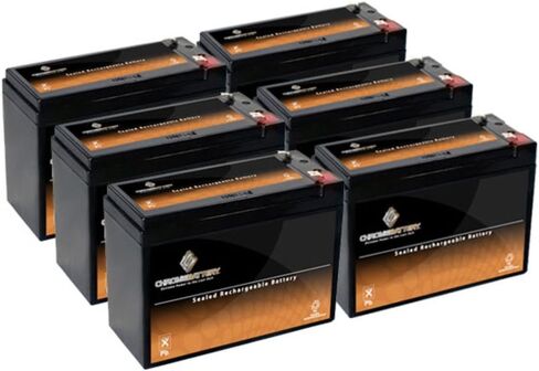12V 10AH Rechargeable Sealed Lead Acid (SLA) Battery - T2 Terminals - compatible with ZB-12-10 (2 Pack) in Saudi Arabia