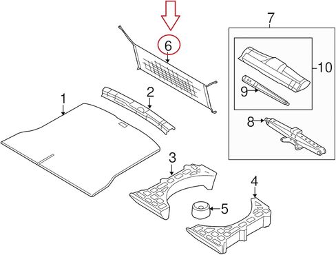 Rear Trunk Organizer Cargo Net for Ford Edge 2007-2023 - Envelope Style Cargo Net for SUV - Premium Mesh Elastic Car Trunk Organizer Vehicle Carrier Storage – Compatible with Edge in Kuwait