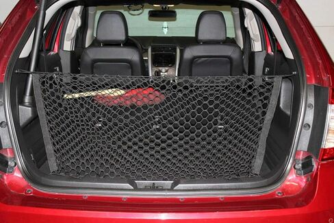 شبكة شحن منظم صندوق السيارة الخلفي لسيارة Ford Edge 2009-2015 Lincoln MKX 2009-2016 - شبكة شحن على شكل مغلف لسيارات الدفع الرباعي - منظم صندوق سيارة مرن شبكي ممتاز - متوافق مع Edge MKX in Kuwait