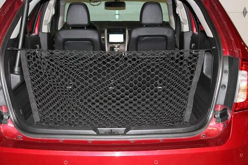 شبكة شحن منظم صندوق السيارة الخلفي لسيارة Ford Edge 2009-2015 Lincoln MKX 2009-2016 - شبكة شحن على شكل مغلف لسيارات الدفع الرباعي - منظم صندوق سيارة مرن شبكي ممتاز - متوافق مع Edge MKX in Kuwait